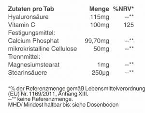 HYALURONSÄURE 100mg +Vitamin C