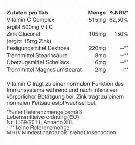 VITAMIN C 500mg +Zink 15mg
